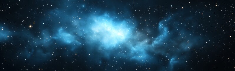 Obraz premium A vibrant cosmic anime-style nebula featuring swirling stars, perfect for digital art or space-themed projects.