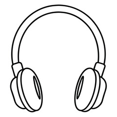 headphones isolated on white background