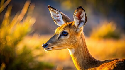 Desert Deer Profile - AI Photorealistic Wildlife