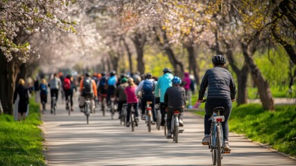 cycling competitions in the spring park