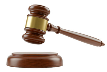 Gavel PNG isolated on transparent background