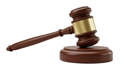 Gavel PNG isolated on transparent background