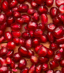pomegranate grains background texture