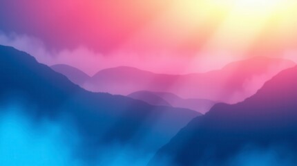 Fototapeta premium Dreamy abstract texture featuring grainy film effect and soft gradient in retro style.