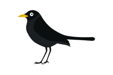 Flying Bird Silhouette Clipart Set