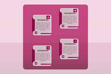 Infographic design template with vector elements for business illustration in a modern style and place for your data. 