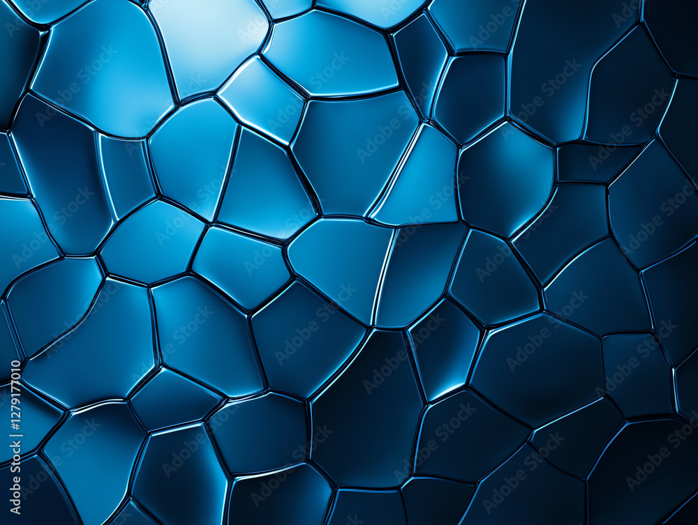 Poster textured blue abstract background with translucent shapes creating dynamic visual effect. interplay 