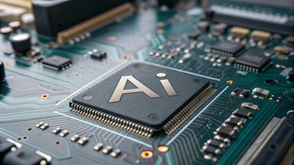 Fototapeta premium AI is changing our world Technology, energy of the world Humans and robots must learn Network AI