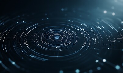 AI-driven quantum cryptography interface concept in a futuristic design.