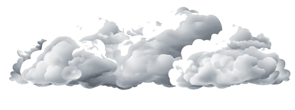 clouds in the mountains