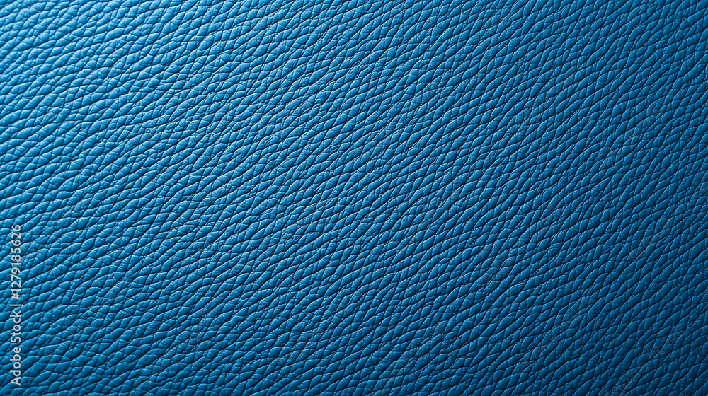 Poster textured blue leather background with grainy finish, ideal for design projects. rich color and uniqu