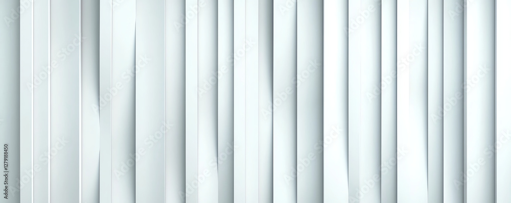 Poster abstract white corrugated paper texture with fluted design, creating soft and serene atmosphere. ide