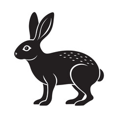 Mythical Irish fauna spring equinox hare silhouette