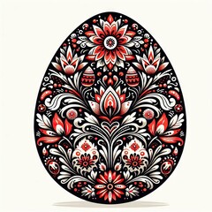 Easter Ornamets pattern, Easter Egg illustrachion, Flat illustration  floral, FLat Easter, flower, ornament, design, heart, illustration, vintage, art, card ,Festive Cards
