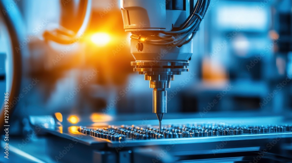 Poster precision automation in advanced manufacturing with robotic arm