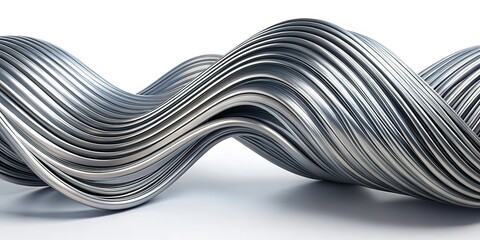 Obraz premium Gray Warped Lines Abstract Product Photography