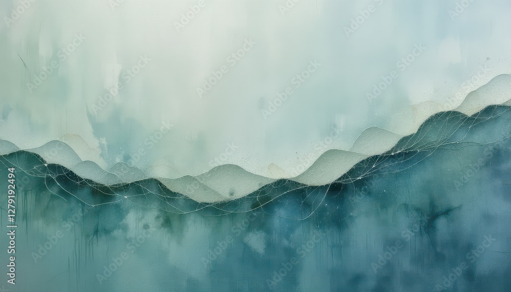 Poster serene abstract background with soft waves and gentle textures