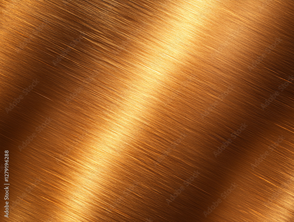 Poster brushed gold metal texture with shiny vertical lines, creating warm and luxurious appearance. ideal 