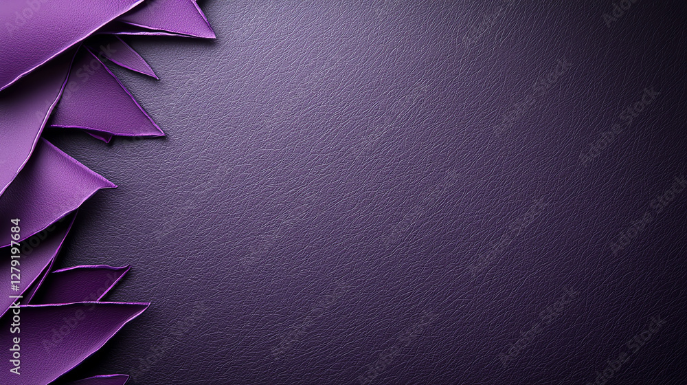 Aufkleber textured purple leather background with layered edges, creating stylish and modern look. ideal for d