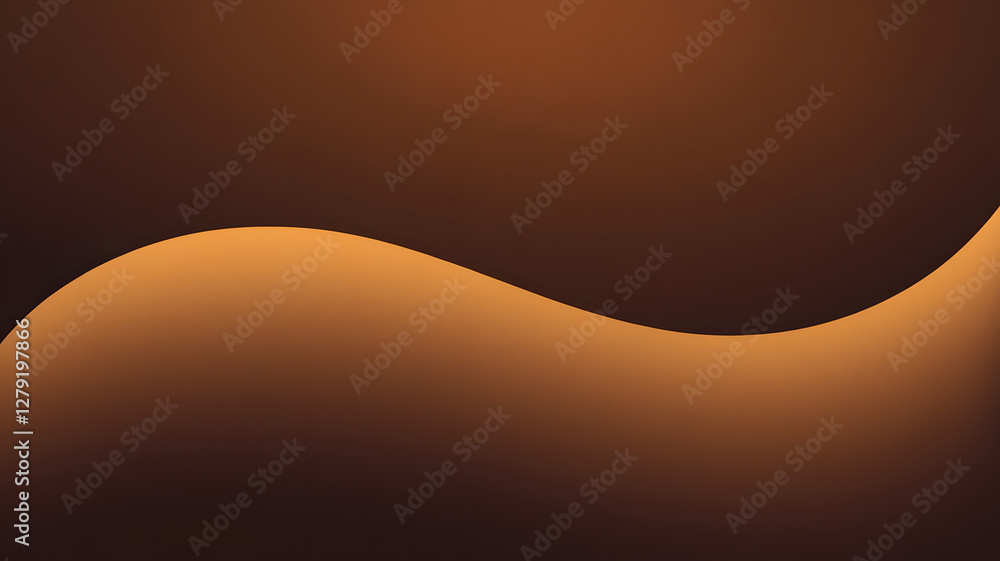 Poster abstract wavy gradient: a minimalist and elegant background features a smooth, undulating wave in sh