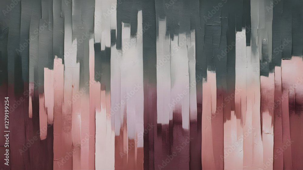 Poster abstract cityscape: a captivating abstract artwork features a stylized representation of a cityscape