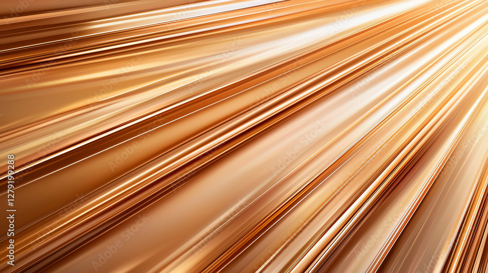 Poster shimmering golden rays create dynamic and vibrant background, evoking warmth and energy. smooth line