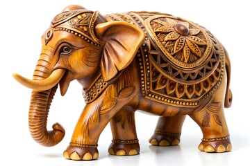  Hand-Carved Elephant Figurine 