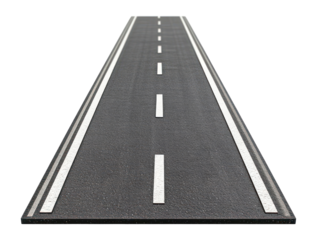 PNG Beautiful asphalt road background isolated white.