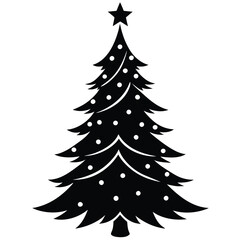 Christmas tree vector illustration