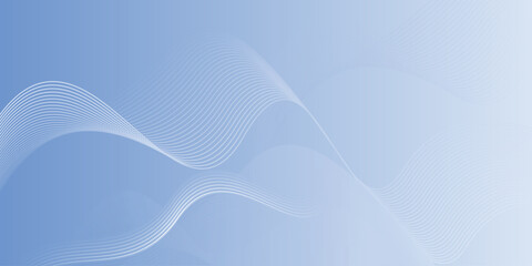 Modern abstract blue background with dynamic wavy lines shape. Futuristic concept design