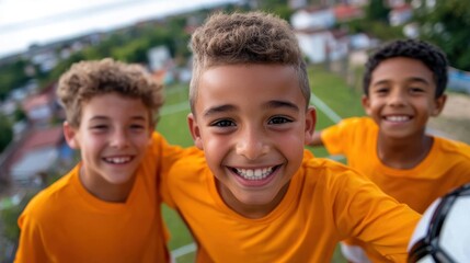 Fun soccer game brings neighborhood friends together in backyard
