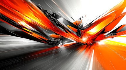 Abstract speed design, dynamic shapes, motion blur, futuristic. Use for graphic design