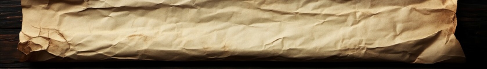 Naklejka premium A textured, old vintage paper banner with creases, showcasing a rustic and timeless design. Ideal for historical, antique, and nostalgic-themed content.