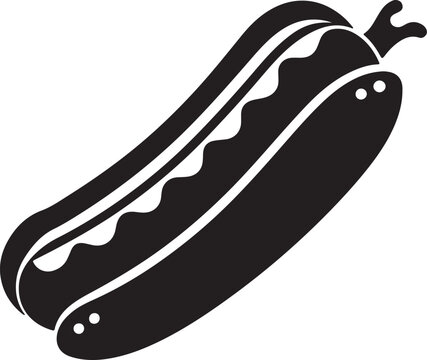 Hot Dog Cartoon Black And White Images – Browse 3,468 Stock Photos ..., حجم الصورة 427x360