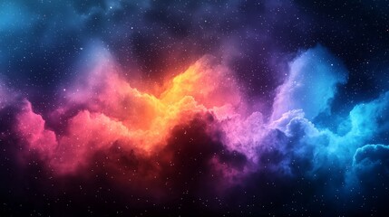 Colorful Nebula Space