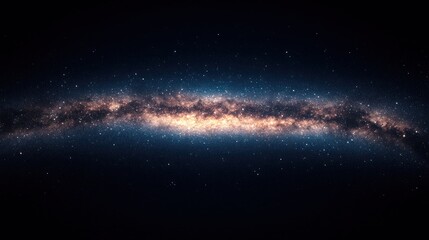 Cosmic Milky Way Galaxy view, vast space, starry night sky