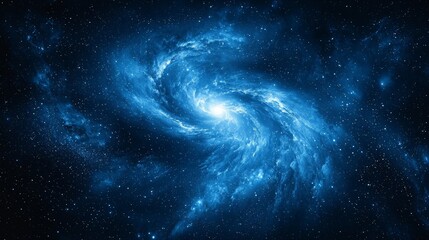 Cosmic spiral galaxy nebula in deep space. Possible use  Astronomy, space exploration background