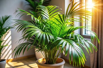 Fototapeta premium AI-generated home decor photo: house palm.