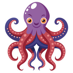 Octopus logo. Isolated octopus on white background