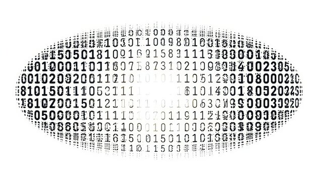 Abstract Representation of Binary Code in Circular Pattern Design