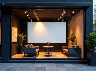 Eye-Catching Window Signage Mockup Design