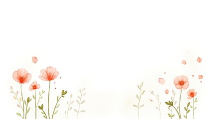 Whimsical Watercolor Children's Book Flowers - Bright Illustrations