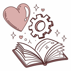 book with heart