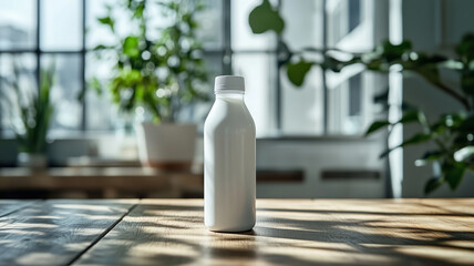 Innovative dissolving beverage container showcased in a sunlit room