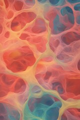Colorful abstract background with soft shapes and flowing textur