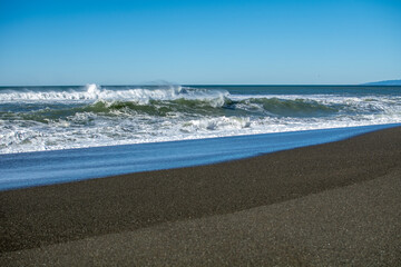 Coast of the Pacific Ocean, California in the USA.