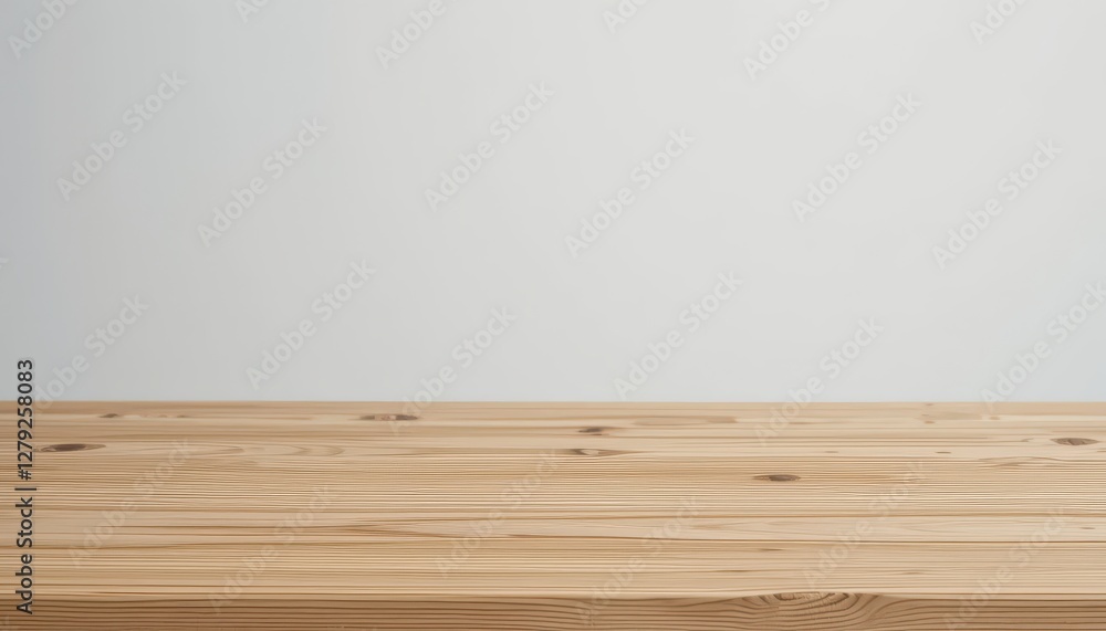 Poster wooden table surface with empty space for design or display