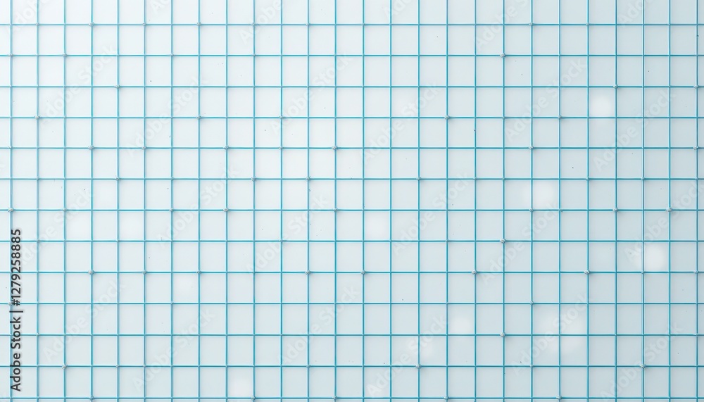 Poster white and blue grid pattern for modern design and background use