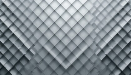 Naklejka premium Textured Grey Diamond Pattern with 3D Geometric Design Elements