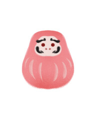 super cute Japan travel theme icons hand-drawn cultural trendy minimalist Japanese aesthetic illustration set new year traditional decoration celebration ornaments gifts foods lucky daruma doll      